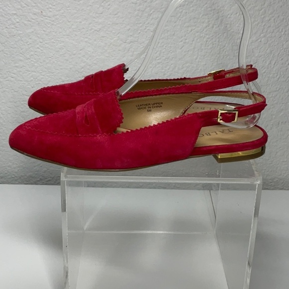 Talbot’s Red Poppy Suede Slingback Flats Size: 5 - Picture 3 of 8